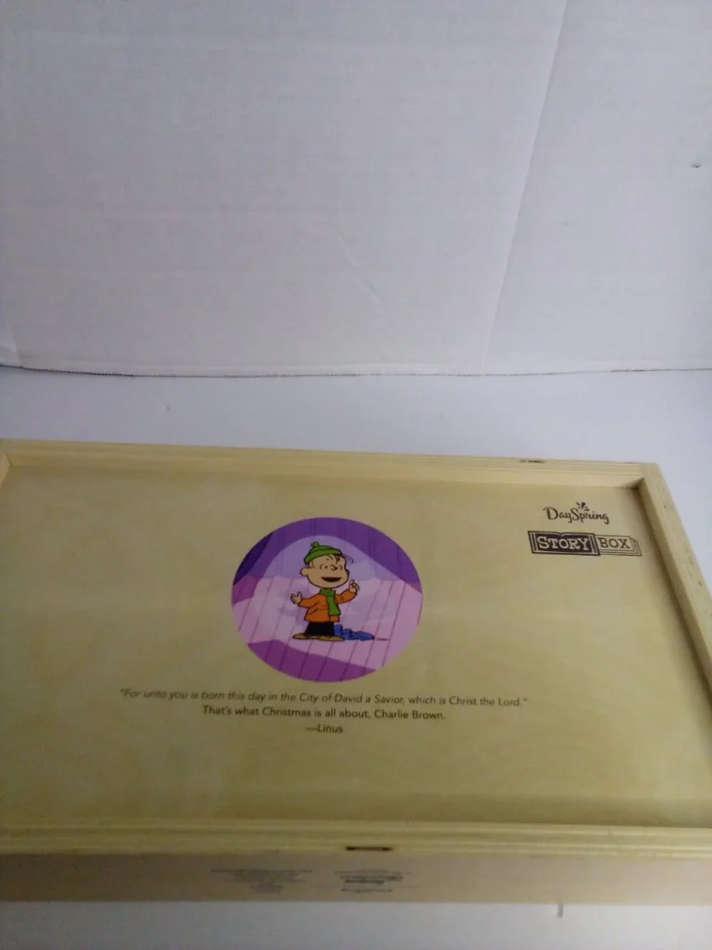 A Charlie Brown Christmas Storybox 7 Wood Characters Backgrounds Dayspring
